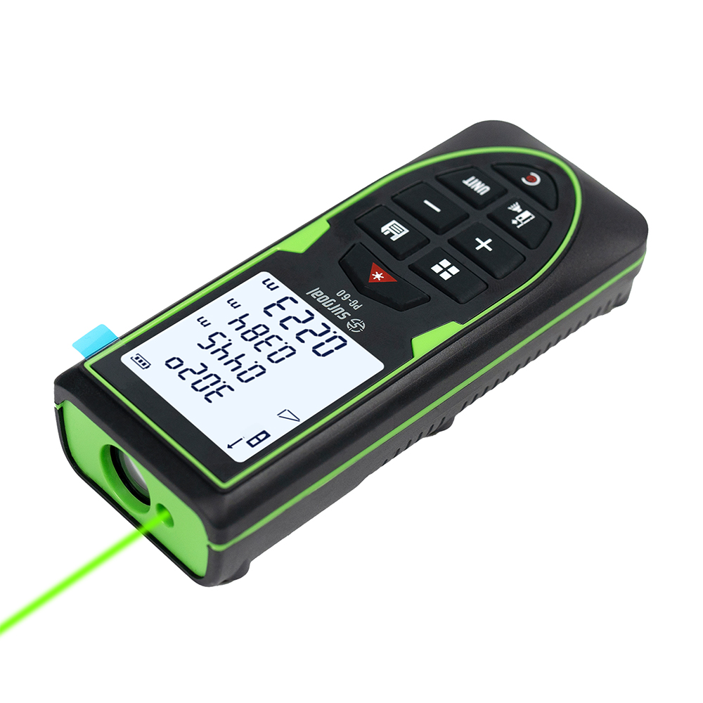 Industrial Laser Tape Measure - Pengukur Jarak Laser Hijau 120m, Dapat