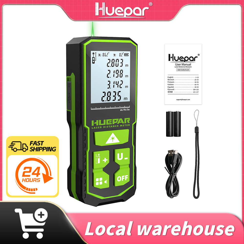 Industrial Laser Rangefinder - Huepar pengukur jarak Laser Digital, pengukur