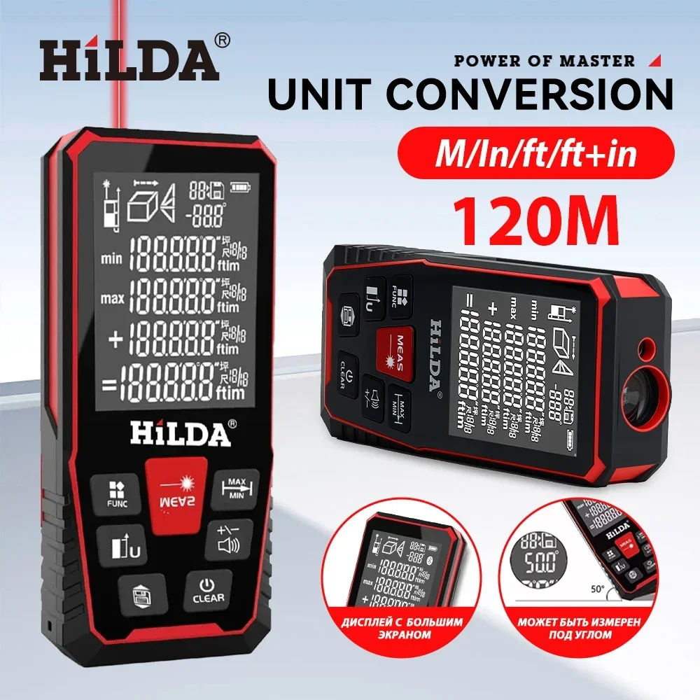 Industrial Laser Rangefinder - HILDA pengukur jarak Laser 50M/100M/120M, pengukur