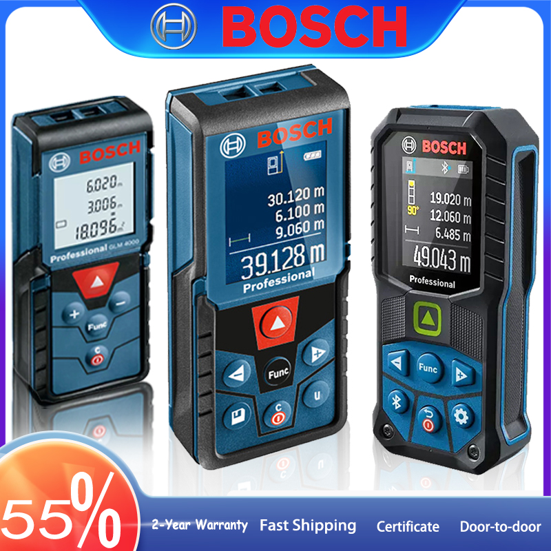 Industrial Laser Tape Measure - Pengukur Jarak Laser BOSCH Asli GLM4000