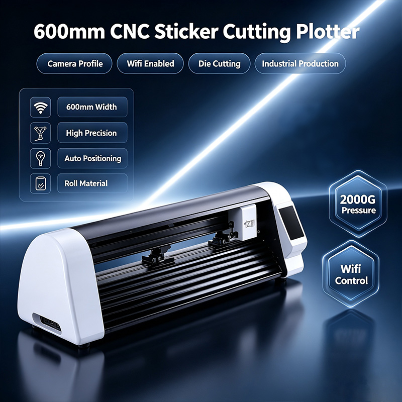 Industrial Laser Cutting - Mesin Pemotong Stiker Laser CNC 600mm,