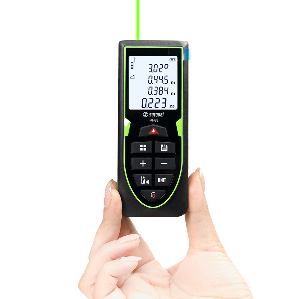 Pengukur Jarak Laser Hijau 120 - Industrial Laser Tape Measure ulasan dan harga