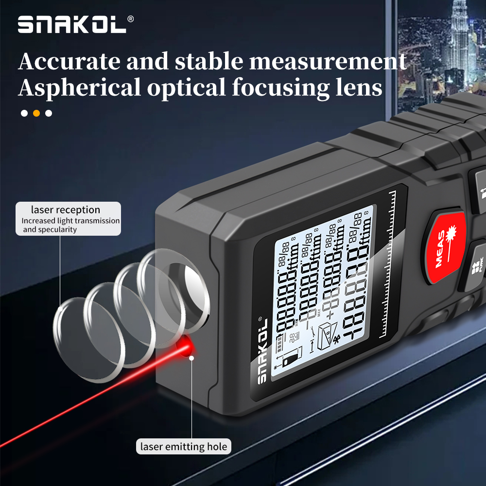 Snakol Laser jarak 50M/100M/12 - Industrial Laser Rangefinder ulasan dan harga