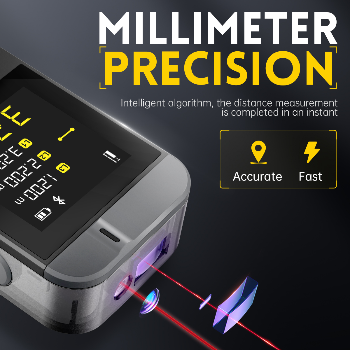 FNIRSI IR40 Pengukur Pita Lase - Industrial Laser Tape Measure ulasan dan harga