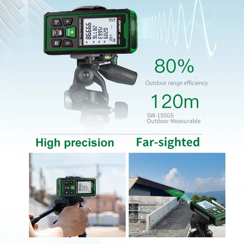Pengukur Jarak Laser Hijau Dig - Industrial Laser Rangefinder ulasan dan harga