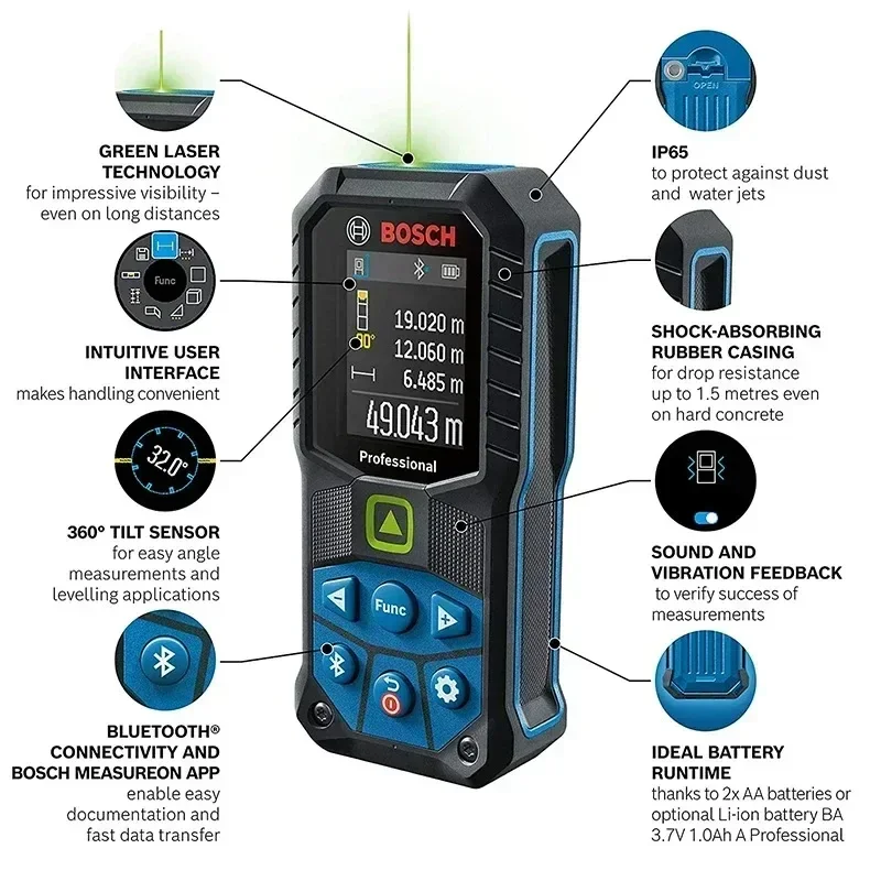 BOSCH GLM 50-27 CG Pengukur Ja - Industrial Laser Rangefinder ulasan dan harga