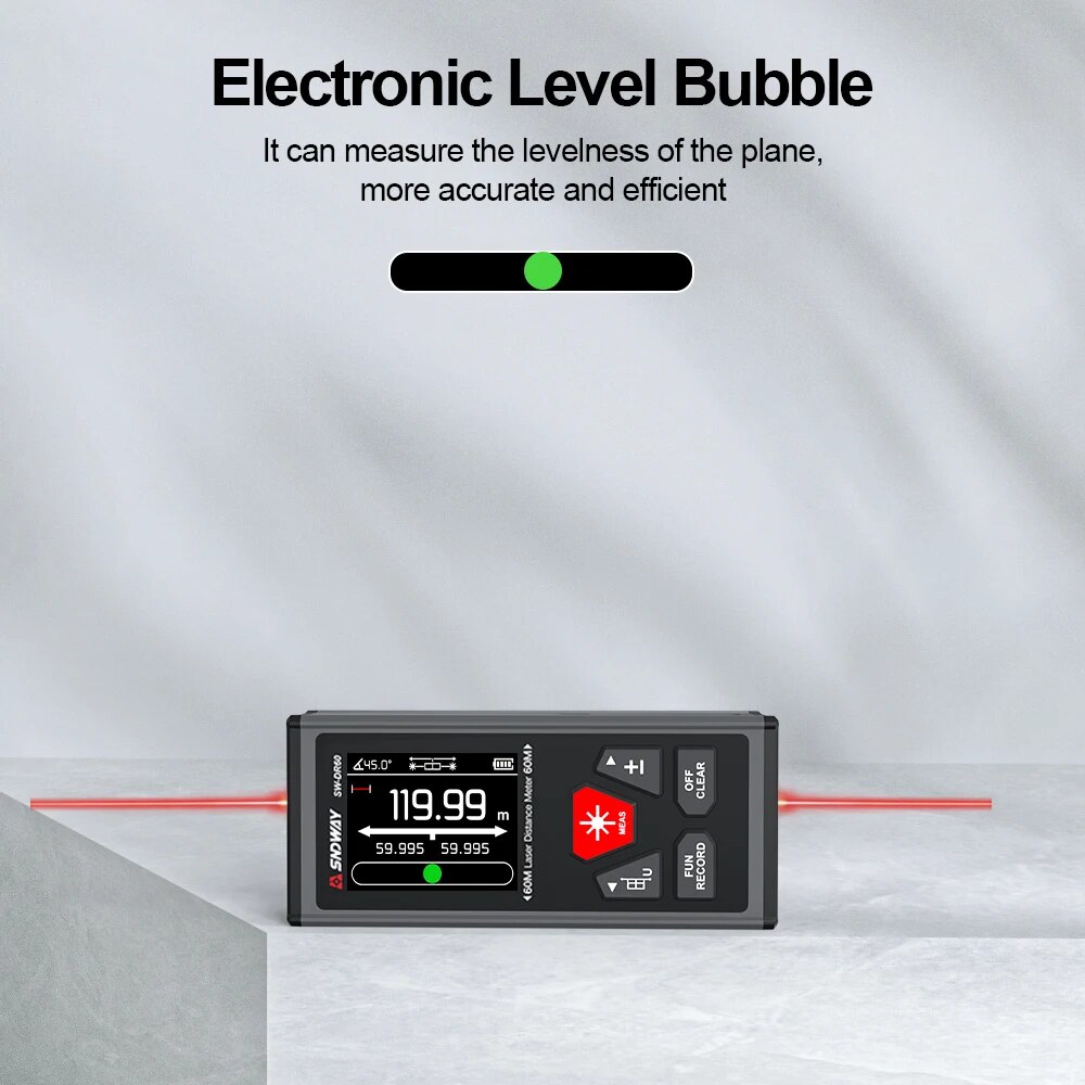 SNDWAY Laser ganda pengukur ja - Industrial Laser Tape Measure ulasan dan harga