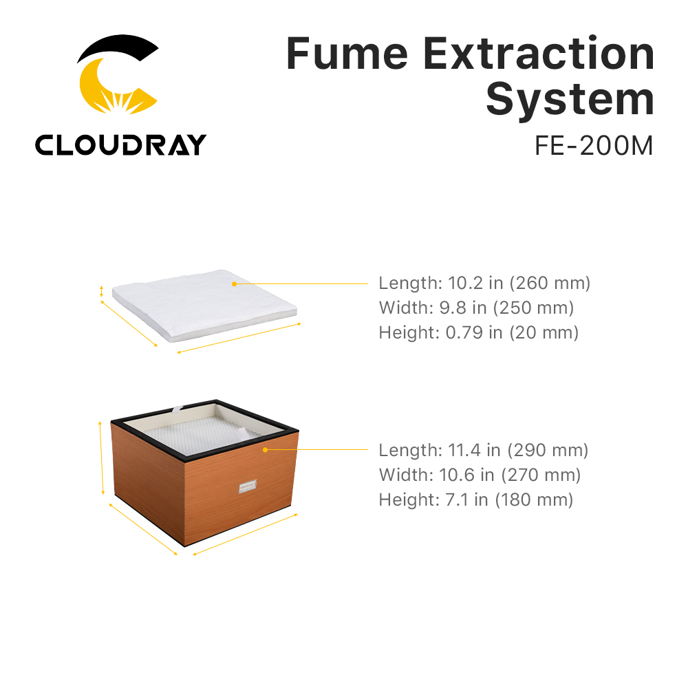 Sistem Ekstraksi Asap Cloudray - Industrial Laser Cutting ulasan dan harga